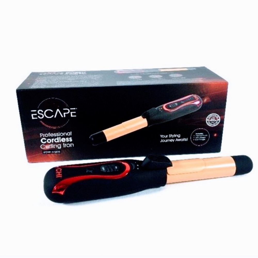 CHI Cordless 1” Curling Iron Chargeable Home/Car